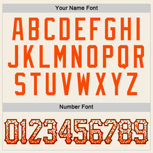 Load image into Gallery viewer, Custom Cream Orange-Black Authentic Drift Fashion Baseball Jersey