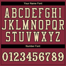 Load image into Gallery viewer, Custom Crimson City Cream-Black Authentic Baseball Jersey