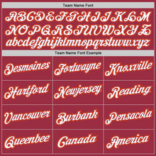 Load image into Gallery viewer, Custom Crimson White-Orange Performance T-Shirt