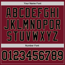 Load image into Gallery viewer, Custom Crimson Black-City Cream Authentic Baseball Jersey