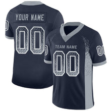 Load image into Gallery viewer, Custom Navy Light Gray-White Drift Fashion Football Jersey
