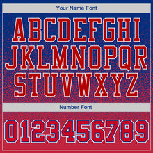 Load image into Gallery viewer, Custom Stitched Royal White-Red Fade Fashion Sports Pullover Sweatshirt Hoodie