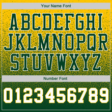 Load image into Gallery viewer, Custom Stitched Gold White-Green Fade Fashion Sports Pullover Sweatshirt Hoodie