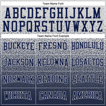 Load image into Gallery viewer, Custom Stitched Gray Navy Fade Fashion Sports Pullover Sweatshirt Hoodie