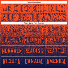 Load image into Gallery viewer, Custom Stitched Navy Orange Fade Fashion Sports Pullover Sweatshirt Hoodie