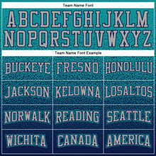 Load image into Gallery viewer, Custom Stitched Aqua Gray-Navy Fade Fashion Sports Pullover Sweatshirt Hoodie