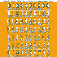 Load image into Gallery viewer, Custom Gold White-Green Mesh Authentic Football Jersey