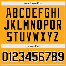 Load image into Gallery viewer, Custom Gold Black-White Authentic Baseball Jersey