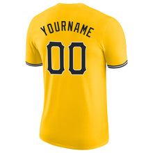Load image into Gallery viewer, Custom Gold Black-White Performance T-Shirt