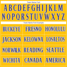 Load image into Gallery viewer, Custom Gold Purple-White Performance T-Shirt