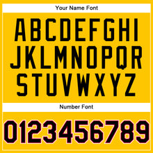 Load image into Gallery viewer, Custom Gold Black-Red Authentic Throwback Basketball Jersey