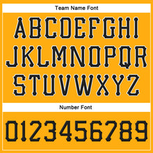 Load image into Gallery viewer, Custom Gold Black-White Stitched Adjustable Snapback Hat