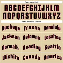 Load image into Gallery viewer, Custom Sand Crimson-Black Authentic Baseball Jersey