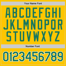 Load image into Gallery viewer, Custom Stitched Gold Kelly Green-White Sports Pullover Sweatshirt Hoodie