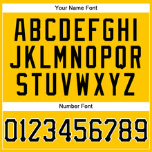 Load image into Gallery viewer, Custom Gold Black Pinstripe Black-White Authentic Basketball Jersey