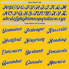 Load image into Gallery viewer, Custom Stitched Gold Navy-White Sports Pullover Sweatshirt Hoodie