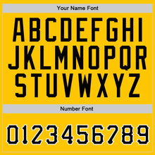 Load image into Gallery viewer, Custom Stitched Gold Black-White Sports Pullover Sweatshirt Hoodie