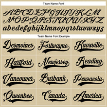 Load image into Gallery viewer, Custom Sand Black-Crimson Authentic Baseball Jersey