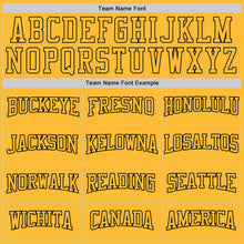 Load image into Gallery viewer, Custom Stitched Gold Gold-Black Sports Pullover Sweatshirt Hoodie