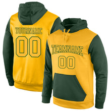 Load image into Gallery viewer, Custom Stitched Gold Gold-Green Sports Pullover Sweatshirt Hoodie