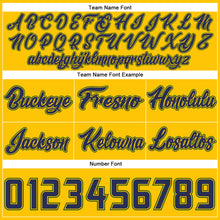 Load image into Gallery viewer, Custom Gold Navy-Hunter Green Authentic Throwback Basketball Shorts