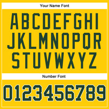 Load image into Gallery viewer, Custom Gold Green-White Authentic Throwback Basketball Jersey