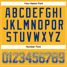 Load image into Gallery viewer, Custom Gold Royal-White Authentic Drift Fashion Baseball Jersey