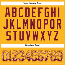 Load image into Gallery viewer, Custom Gold Crimson-Cream Authentic Drift Fashion Baseball Jersey