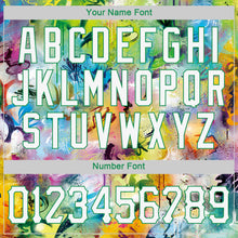 Load image into Gallery viewer, Custom Stitched Graffiti Pattern White-Kelly Green 3D Sports Pullover Sweatshirt Hoodie