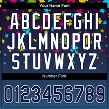 Load image into Gallery viewer, Custom Autism Awareness Puzzle Pieces Navy-White 3D Authentic Baseball Jersey