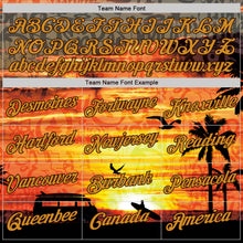 Load image into Gallery viewer, Custom Graffiti Pattern Gold-Brown 3D Beach Authentic Baseball Jersey