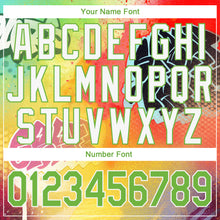 Load image into Gallery viewer, Custom Stitched Graffiti Pattern Neon Green-White 3D Sports Pullover Sweatshirt Hoodie