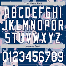 Load image into Gallery viewer, Custom Stitched Graffiti Pattern White-Navy 3D Elephant Sports Pullover Sweatshirt Hoodie