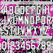 Load image into Gallery viewer, Custom Stitched Graffiti Pattern White-Black 3D Sports Pullover Sweatshirt Hoodie