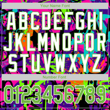 Load image into Gallery viewer, Custom Stitched Graffiti Pattern Neon Green-White 3D Sports Pullover Sweatshirt Hoodie