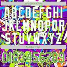 Load image into Gallery viewer, Custom Stitched Graffiti Pattern Neon Green-White 3D Sports Pullover Sweatshirt Hoodie