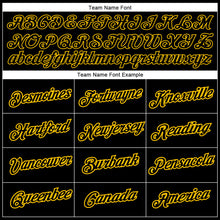 Load image into Gallery viewer, Custom Graffiti Pattern Black-Gold 3D Performance T-Shirt