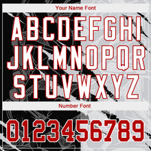 Load image into Gallery viewer, Custom Stitched Graffiti Pattern Red-White 3D Sports Pullover Sweatshirt Hoodie