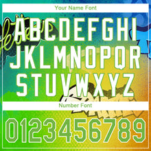 Load image into Gallery viewer, Custom Graffiti Pattern Neon Green-White 3D Authentic Baseball Jersey