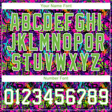 Load image into Gallery viewer, Custom Graffiti Pattern White-Neon Green 3D Authentic Baseball Jersey