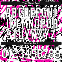 Load image into Gallery viewer, Custom Graffiti Pattern White-Black 3D Authentic Baseball Jersey