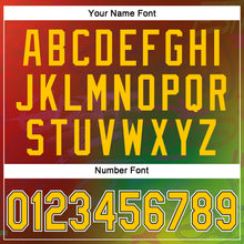 Load image into Gallery viewer, Custom Graffiti Pattern Gold-Black 3D Authentic Baseball Jersey