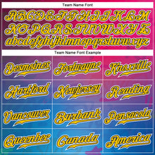 Load image into Gallery viewer, Custom Graffiti Pattern Gold-Black 3D Authentic Baseball Jersey