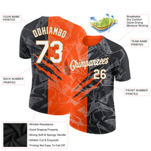 Load image into Gallery viewer, Custom Graffiti Pattern White-Old Gold Scratch 3D Performance T-Shirt