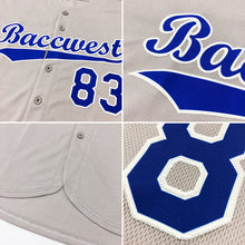 Load image into Gallery viewer, Custom Gray Black-Gold Authentic Baseball Jersey