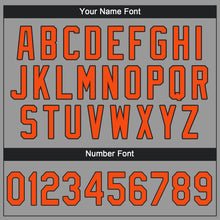 Load image into Gallery viewer, Custom Gray Orange-Black Performance T-Shirt