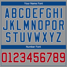 Load image into Gallery viewer, Custom Gray Red-Royal Performance T-Shirt