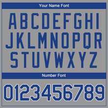 Load image into Gallery viewer, Custom Gray Royal-White Performance T-Shirt