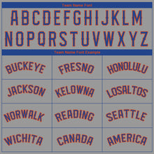 Load image into Gallery viewer, Custom Gray Royal-Orange Performance T-Shirt