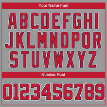 Load image into Gallery viewer, Custom Gray Red-Navy Performance T-Shirt